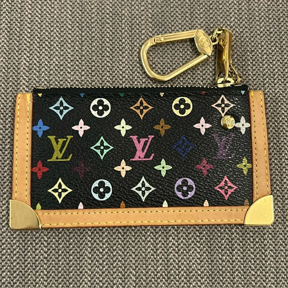 Louis Vuitton Takahashi Murakami key cles black multicolor RARE - Picture 12 of 16